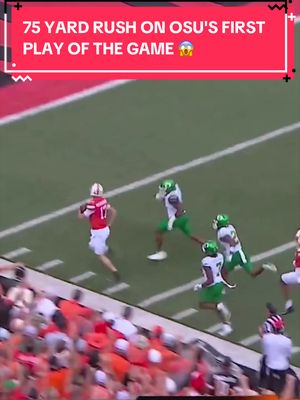 Drew Mestemaker took off and was this close to finding the endzone on the Oklahoma State's first play of the game 😤 #CFB