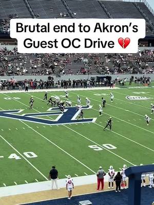 At least the guest Offensive Coordinator crossed midfield 💔 #CollegeFootball #cfb #akron 