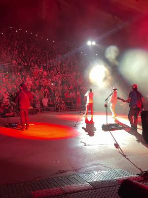This is the scariest and craziest thing I've ever done. Playing piano man on the harmonica at red rocks in front of a sold out crowd with Cole Swindell. I'm a nascar driver and that is way easier than this was but I enjoyed the hell out of it. Was so much fun 