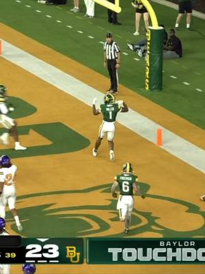 First Baylor catch, first Baylor TD for Dre'lon Miller #cfb #collegefootball #sicem