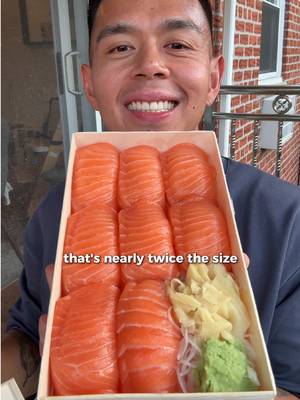 $30 giant salmon nigiri 🍣 