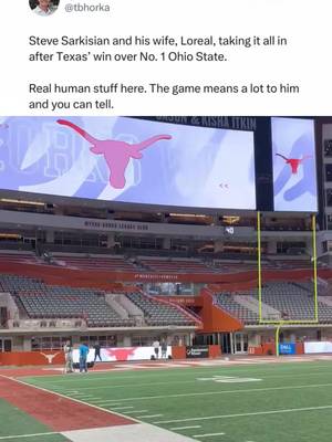 You can tell what this Ohio State win MEANT to Sark 🥹🧡 (via tbhorka/X) #texaslonghorns #texasfootball #CollegeFootball #ncaafootball #ohiostatefootball 