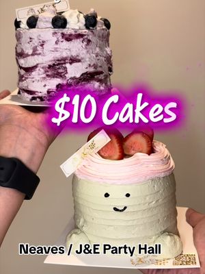 I can’t believe I got these cakes for only $10 each! They were light and fluffy and not too sweet. Plus they even came with free candles. 🎂  *pay in cash so they don’t charge you tax 📍 Neaves / J & E Party Hall 7819 17th Ave, Brooklyn, NY 11214