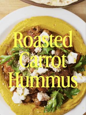 The homemade pita ALONE is worth making just for this recipe, but that sweet and savory roasted carrot hummus should 100 percent be in your mezze platters repertoire. Absolutely addictive stuff right here! 🔥  Recipe is up on my substack - link in bio 🔝 
