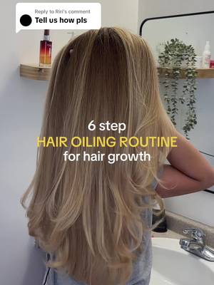 Replying to @Riri MY HAIR OILING ROUTINE THAT HELPED ME WITH HAIR GROWTH! #hairgrowth #hairjourney #hairtransformation #hairoiling #hairoilforhairgrowth 