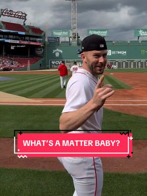 What’s a matter baby? #qotd #baby #prank #MLB #redsox 