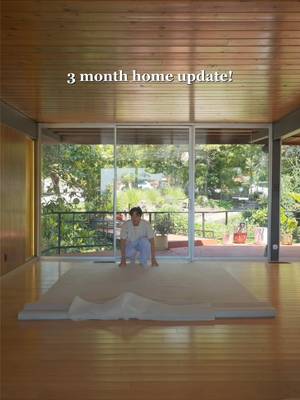3 months since moving into our japanese midcentury home! So far the living room, entryway, dining area, home office, and bedroom are set up but there’s still lots more so stay tuned for more home updates :) #midcenturymodern #japanesedesign #interiordesign #homedecor #furniture 