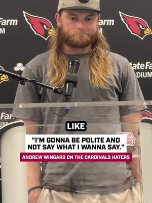 Andrew Wingard has a message for the Cardinals haters. 