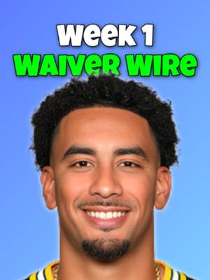 Week 1 Waiver Wire Pickups #nfl #fantasyfootball #fantasyfootballadvice #fyp