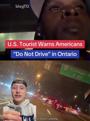 U.S. tourist warning Americans to not drive in Ontario #toronto #ontario #driving #highway401 #fyp 