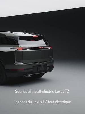 If the Lexus TZ had a soundtrack, this would be it. - Si le Lexus TZ avait un son bien à lui, ce serait celui-ci. #LexusCanada #LexusTZ #LexusElectrified #LexusÉlectrifié