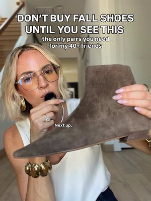 i mean, i was tempted to throw in a pair of tiger print platforms, but we're talking needs, not wants.  (tap the link in my bio that matches this reel to take you right to these finds) #FallShoes #FallFashion #Over40Style #FallStyle #ShoeTok