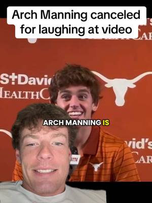 Arch Manning is being canceled for laughing at an AI video of Sark and Holly Rowe 🫥 #CollegeFootball #archmanning #hollyrowe #football 