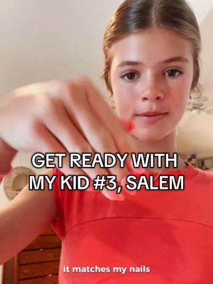 Our #3 out of 9 (Salem) asked to do a GRWM video for yall! She’s just the cutest and loves being a big sister to so many. What do yall think of her high school plans??😁