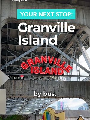 Granville Island by bus? Easy. 🚌👀 Hop on the 50 from downtown and spend the day exploring the Public Market, local makers, water views and more. 🌊 #FYP #ForYouPage #Ad