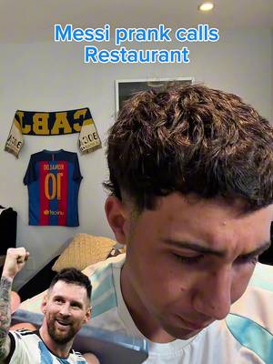 Messi prank call restaurant ! #messi #fyp #prank #footballtiktok 