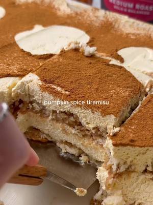 Pumpkin Spice Tiramisu ☕️🎃 Made with our Medium Roast Cold Brew. Rich, smooth, and cozy for fall.🍂