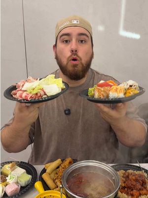 Trying Umi Hot Pot Sushi & Seafood Buffet in Tempe, AZ @umibuffetus  #azfoodie #phoenix #foodreview #buffet #hotpot