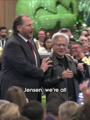 Live: Jensen Huang x Marc Benioff at @dreamforce. Fresh off the debut of Koa — Salesforce's first CRM reasoning model for Agentforce, built on @nvidia Nemotron.