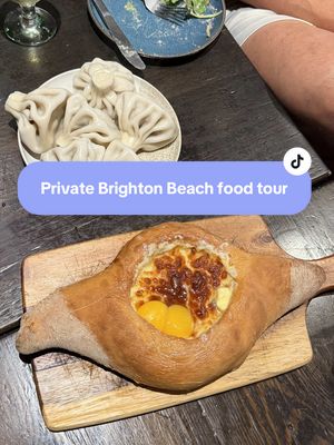 Behind the scenes of a private Brighton Beach food tour💃 I do both private tours (DM or email me) and public tours - link in bio for those!  #brightonbeachfood #brightonbeachbrooklyn #nycfoodtour #easterneuropeanfood #brooklynfoodie