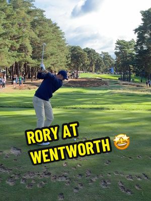 On the 10th tee at Wentworth with Rory 🤩