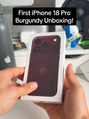 Let’s unbox the new iPhone 18 Pro in the elegant Burgundy color! #iphone18prounboxing #iphone18proburgundy #iphone18pro #iphoneunboxingasmr #appleunboxingasmr 