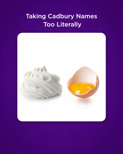 Can you guess the Cadbury products? Bet you won’t get number 3 right…