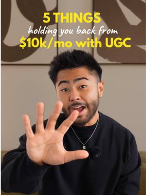 5 things holding you back from scaling to $10k+ per month with UGC  #ugc #ugccreator #ugctips #branddeals #sidehustle  UGC creator, how to make money with UGC, $10k month with UGC, how to start UGC, UGC advice, UGC tips, TikTok shop affiliate, affiliate marketing, how to make money with content, content creation tips, how to monetize content creation