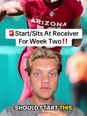 3 Starts And A Sit At Receiver For Week 2! #nfl #fantasyfootballtips #fantasyfootballadvice #football #fantasyfootball  