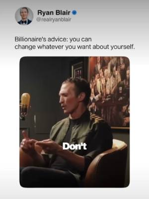 Personal transformation through faith is real and this millionaire is living proof. Ryan Blair's message: the labels people put on you aren't permanent. The habits you fell into aren't permanent. The ego, the laziness, the procrastination none of it is permanent. You can change. Full stop. #entrepreneurship #ceomindset #businessgrowth #purposedrivenbusiness