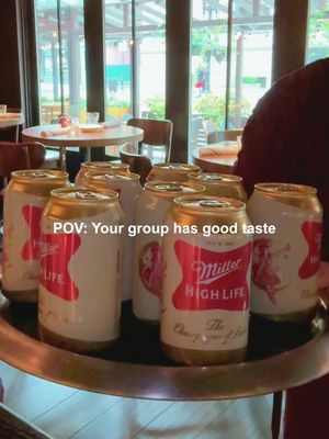 It’s the Champagne of Beers, after all #millerhighlife #beer #bar #cheers #party 