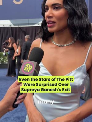 The Pitt took home SIX #Emmys Monday night — but the celebration came with a bittersweet goodbye. 💔 @supriyaganesh_ walked the red carpet with her castmates for the last time, as her beloved character, Dr. Samira Mohan, won’t be returning for Season 3 in January. So we had to ask: How is Supriya feeling about saying goodbye to Samira — and what do her co-stars @shabanaazeez_ and @fionadourif think about losing such a beloved character and castmate? 👀