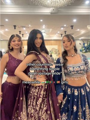 no such thing in our culture #bridesmaids #lehenga #desi #browngirls #wedding @maham🌙 @Beautybybhela 