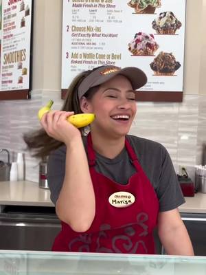 JELL-O there! 👋 Our Cold Stone® Brand Ambassador here! Chop, Chop, Fold, Fold our Going Bananas for JELL-O® Pudding Creation™ with us! 🥄🍦🍌🥄 #fyp #Foodie #icecreamtok 