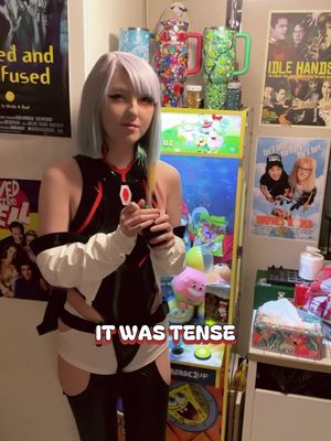 Cyberpunk Dad Joke Saga…  Dad enters the room to tell his daughter another joke, only to discover she’s already armed. 🚩 Probably should’ve turned around. He doesn’t. The dad joke must be delivered. Camdyn is once again dressed as Lucy from Cyberpunk: Edgerunners, which means the internet will inevitably lose its mind because apparently nobody has ever attended Comic-Con or watched a volleyball game. Most likely because they’re legally required to remain 500 feet away from both. 😂 Against all odds, THE JOKE ACTUALLY GETS A POSITIVE REACTION. 😳👏 But the celebration is short-lived. Cam pulls the pin. 💀 The house never stood a chance. Could this be the end of the Dad Jokes? Has Camdyn finally escaped… and gone rogue?! Will Dad survive long enough to tell another terrible joke?!  FIND OUT NEXT TIME… ON HEY CAM! 🐉⚡️🔥