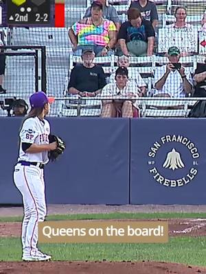 Mo'ne Davis brings in one to get things started tonight! #wpbl #womensbaseball #womenssports #womeninsports
