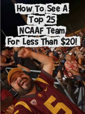 TOP 25 college football for UNDER $20?! 🤯🏈 I saw #14 USC for less than $20 bucks TOTAL! 🚇 Metro: $3.50 round trip 🎟️ @tickpick ticket: $11 🌭 Bacon-wrapped hot dog: $5 💧 Water from home: FREE Who says NCAA football has to be expensive?! What’s YOUR cheapest game-day hack? 👇 Comment below and follow for more LA sports adventures! #ncaafootball #USCFootball #CollegeFootball #tickpickpartner