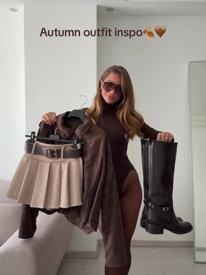Autumn outfit inspo @ONLY MY SHOP 🤎🍂 the look I’ll wear on repeat all fall🍂 Wanna links? Follow & comment this video to get links in DM✉️ #fallfashion #falloutfits #fyp #autumnoutfits #fashiontiktok 