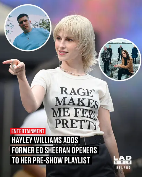 Paramore's Hayley Williams has shown solidarity with Ed Sheeran's former openers and band during her solo tour run.   The singer added Irish artists Aaron Rowe and Beoga to her pre-show playlist alongside Macklemore, Finneas and Lukas Graham. The songs played in the stadium last night in Forest Hills, New York before Hayley took the stage.   #ireland #irish #irishnews #viral #hayleywilliams