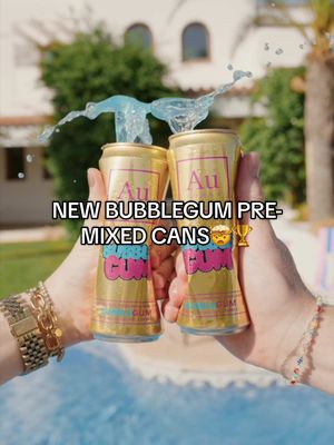 NEW Au Vodka Bubblegum Pre-Mixed Cans are HERE🤤🏆 How GOOD do they look? Tag someone who should see this!!💬 #auvodka #NEW #newflavour #Bubblegum #drinktok 