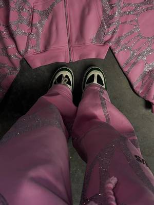 POV: you finally found the pink rhinestone sweatsuit that makes a comfy airport outfit look like a full cool girl fall fashion moment 💗✨ pre-order yours now at icaruswick.com