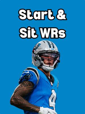 Setting your Week 2 lineup? 👀 Here are my WR starts & sits 🚨🔥 #walterpicks #cowboyswalterpicks #fantasyfootballtips #start #sit 