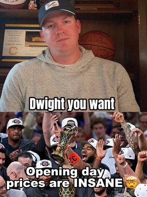 Opening day prices are INSANE #NBA 