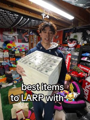 the BEST items to larp with 😹🤑 #whydna #fashion #streetwear #larp 