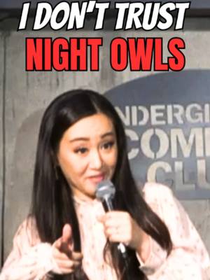 Night owls, explain yourselves. 🦉😂 #standupcomedy #nightowl #relationshipcomedy #comedy