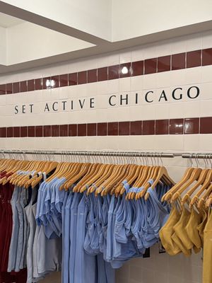 See you tomorrow at the grand opening of our Chicago store!🤍  📍 946 W Randolph St, Chicago, IL Date: September 18th, 2026 Time: 11AM CT Be among the first to shop SET Chicago and explore a space inspired by the nostalgia of a Midwest lakehouse, filled with vintage sports memorabilia, collected finds, and personal touches from our founder’s childhood. 🤍 The first 100 guests in line will receive an exclusive tote filled with special goodies. 🤍 Plus, enjoy exclusive grand opening goodies while supplies last. We’re expecting a big turnout, so there may be a line when we open. Come prepared for the Chicago weather with anything you might need while you wait. See you there! 🤍  #setactive #setchicago #chicagotiktok #grandopening 