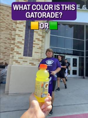I didn't know lemon was a color, @gatorade can you confirm ⁉️ #tcufootball #CollegeFootball #gatorade #challenge