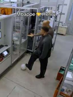 Hold on, we're gonna need a VAR check on that. #onfootball #mbappe #henry 