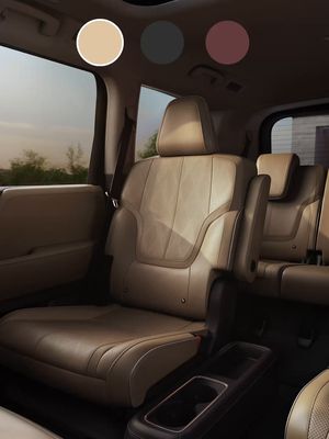 A different mood with every shade. From Tuscan Beige to Graphite and Burgundy, discover the QX80’s interior palette. #INFINITI #QX80