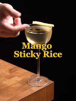 Mango Sticky Rice, but make it a Martini I wanted to see if I could turn mango sticky rice into a cocktail without making it taste like a straight-up dessert drink. The direction of this cocktail takes cues from Double Chicken Please’s Mango Sticky Rice, but instead of recreating it literally, I built the same general flavor profile with Calvados, mango, sticky rice pu-erh, and fig leaf. The Calvados ended up being one of my favorite parts of this drink. Apple and mango work surprisingly well together, and the fresh fruit character of the brandy helps the mango read less like “mango flavor.” The sticky rice pu-erh and fig leaf vermouth create this subtle coconut-rice quality without actually turning the drink into a coconut cocktail. I’ve seen a bunch of cocktails that pair Sauternes with Mango, but I didn't have the chance to pick a bottle up. I could probably use that for more sweetness than rely on Giffard. 1 oz Calvados .5 oz Rhine Hall mango eau de vie .5 oz sticky rice pu-erh rum 1 oz Veso fig leaf vermouth .125 oz Giffard mango liqueur Add everything to a mixing glass with ice and stir until chilled and diluted. Strain into a pony glass and garnish with a strip of dried mango. Sticky Rice Pu-erh Rum White rum Sticky rice pu-erh tea Infuse the rum with sticky rice pu-erh for 1 to 1½ hours, then strain.  #cocktails #drinks #mixology #mango #fyp